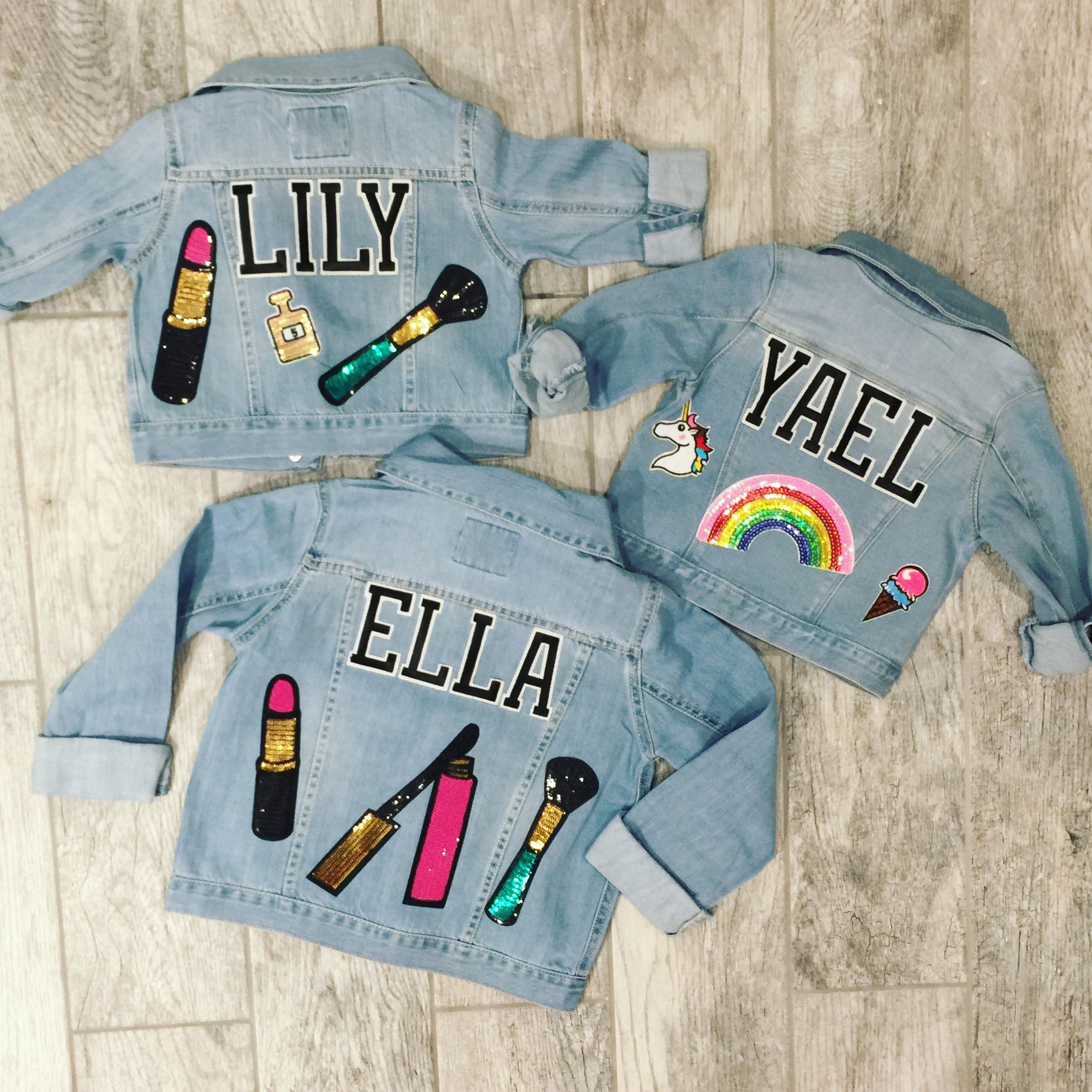 personalised jean jacket